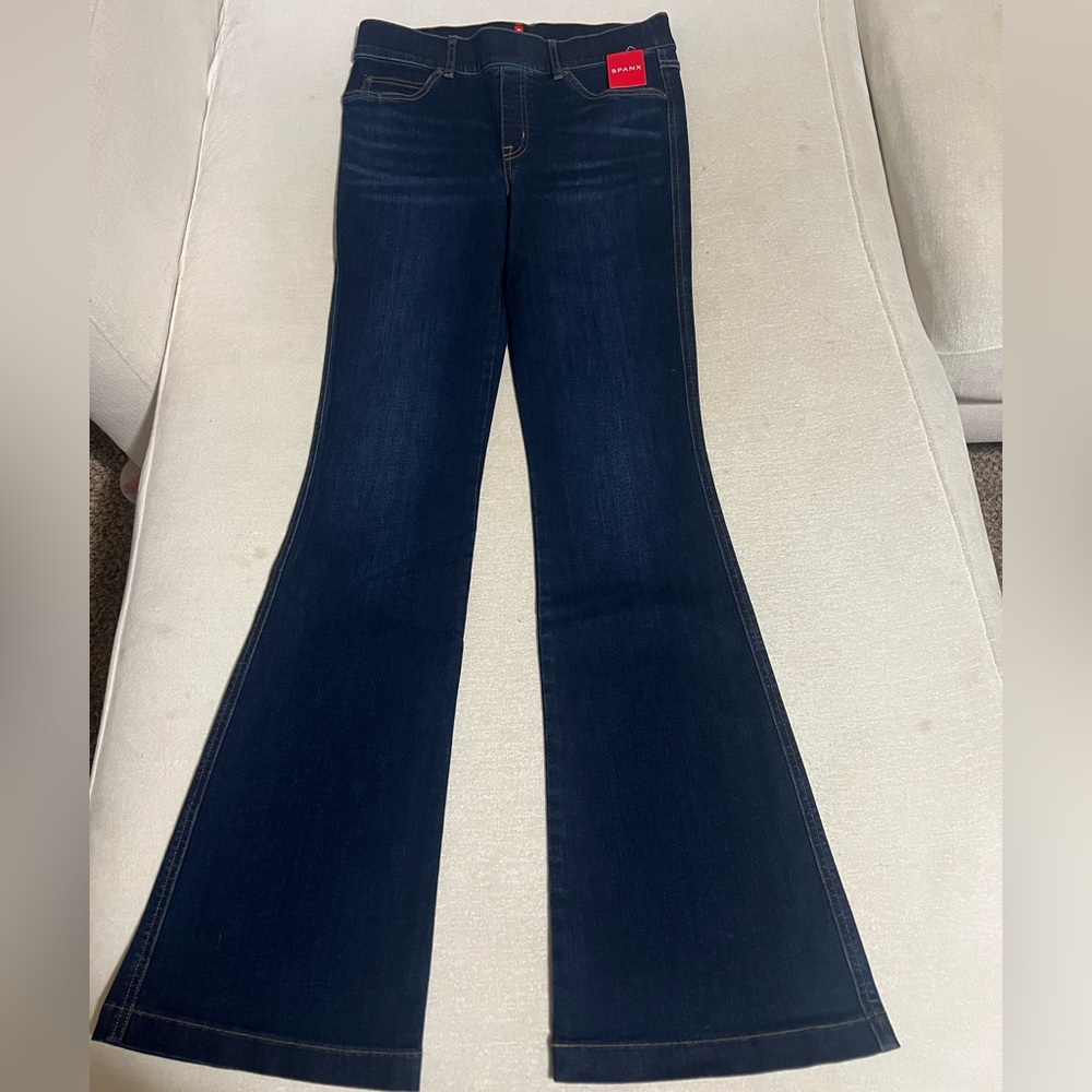 SPANX Dark Blue Flare Jeans